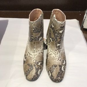 Zara snake skin boots